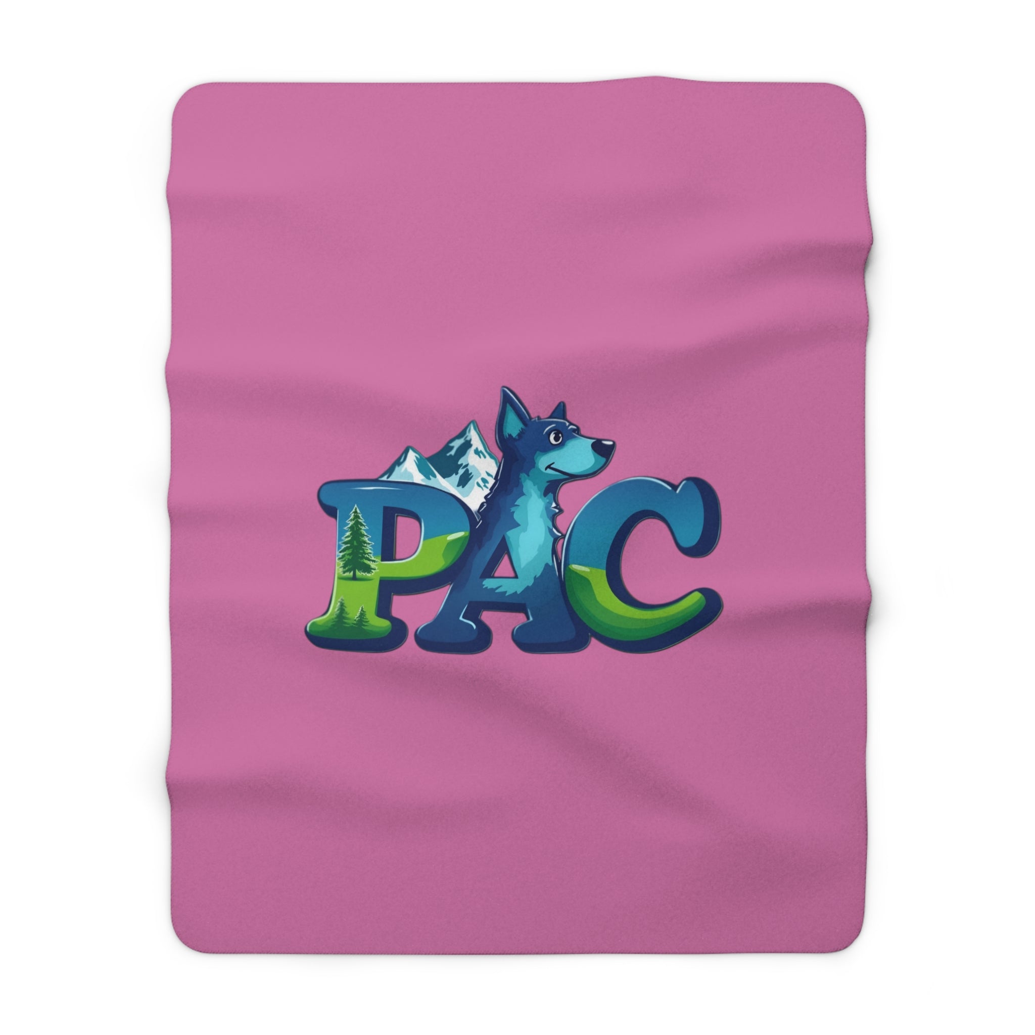 PAC | Sherpa Fleece Blanket | Pink