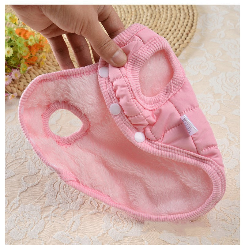 Dog clothing winter cotton dog vest jacket