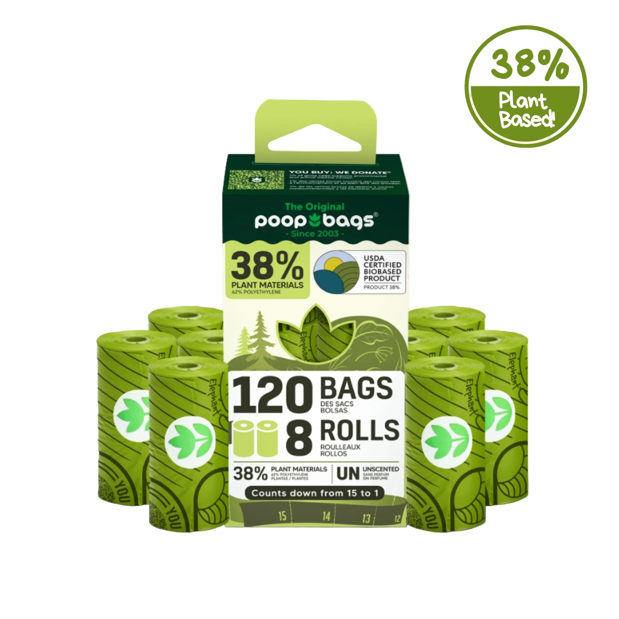 Countdown Rolls® Unscented Poop Bags
