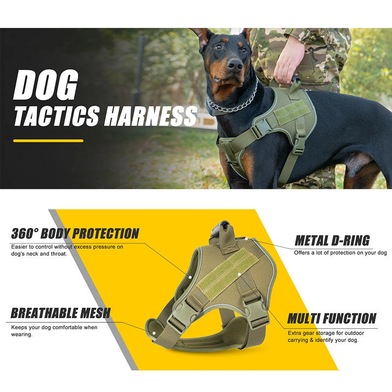 Tactical dog vest: for large dogs