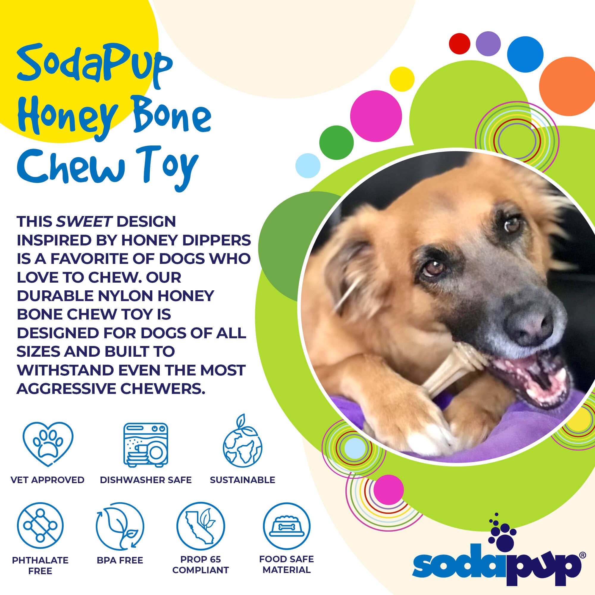 Honey Bone Nylon Dog Toy