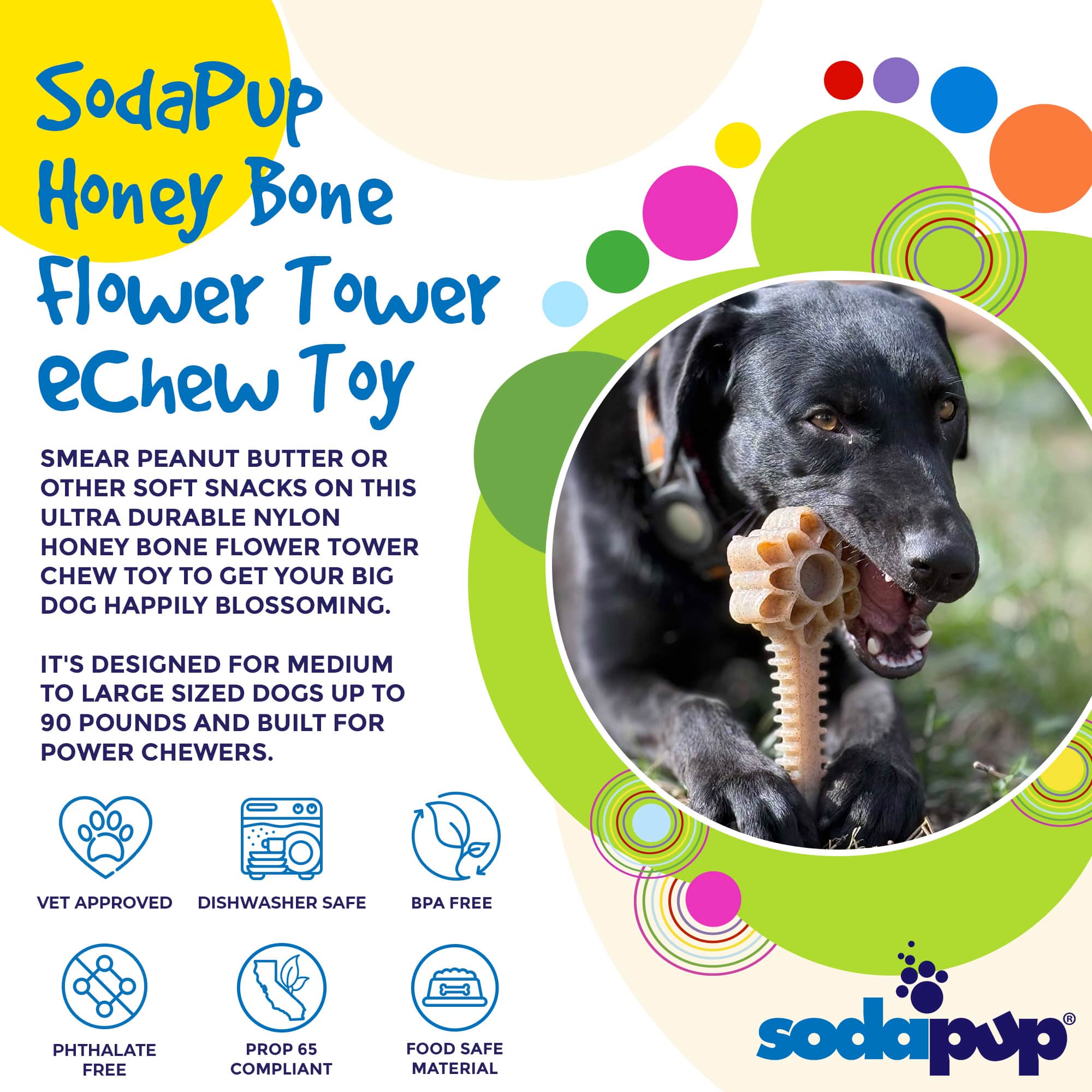 Honey Bone Dental Flower Tower | SodaPup