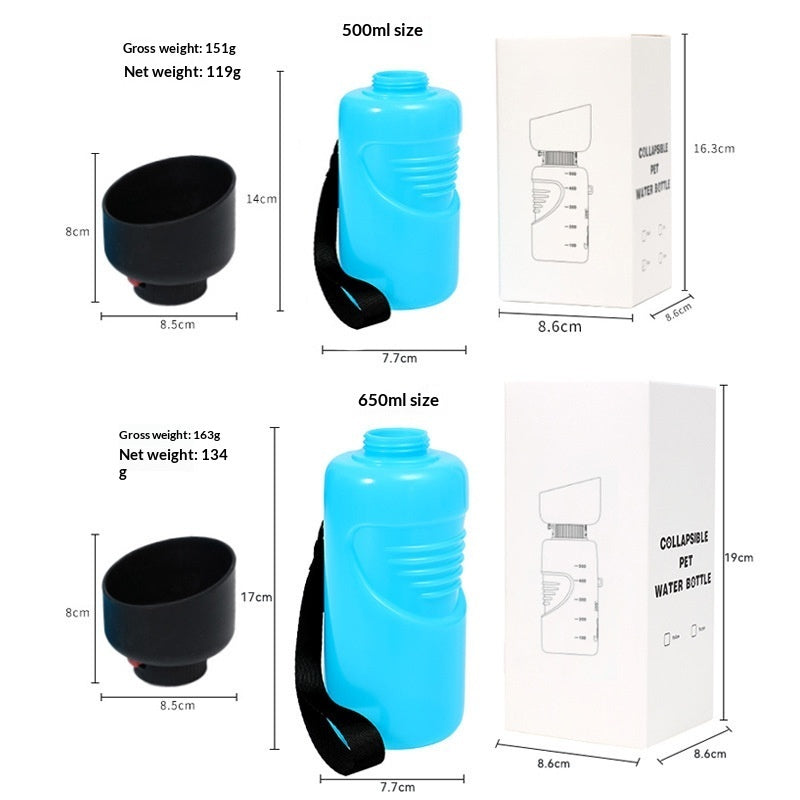 Portable Squeeze-style Dog Water Bowl