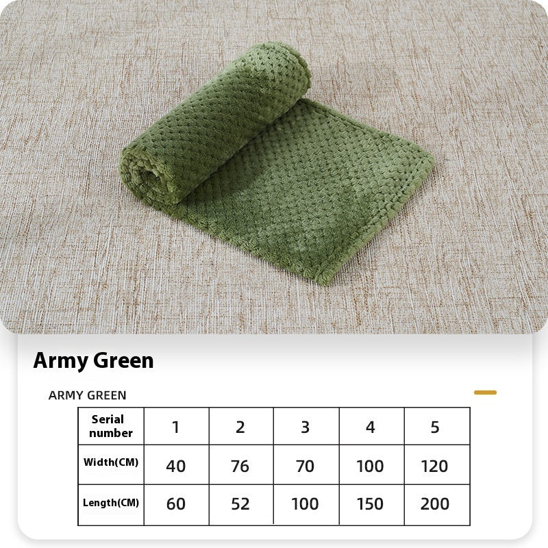 Summer Coral Fleece Blanket For Dogs