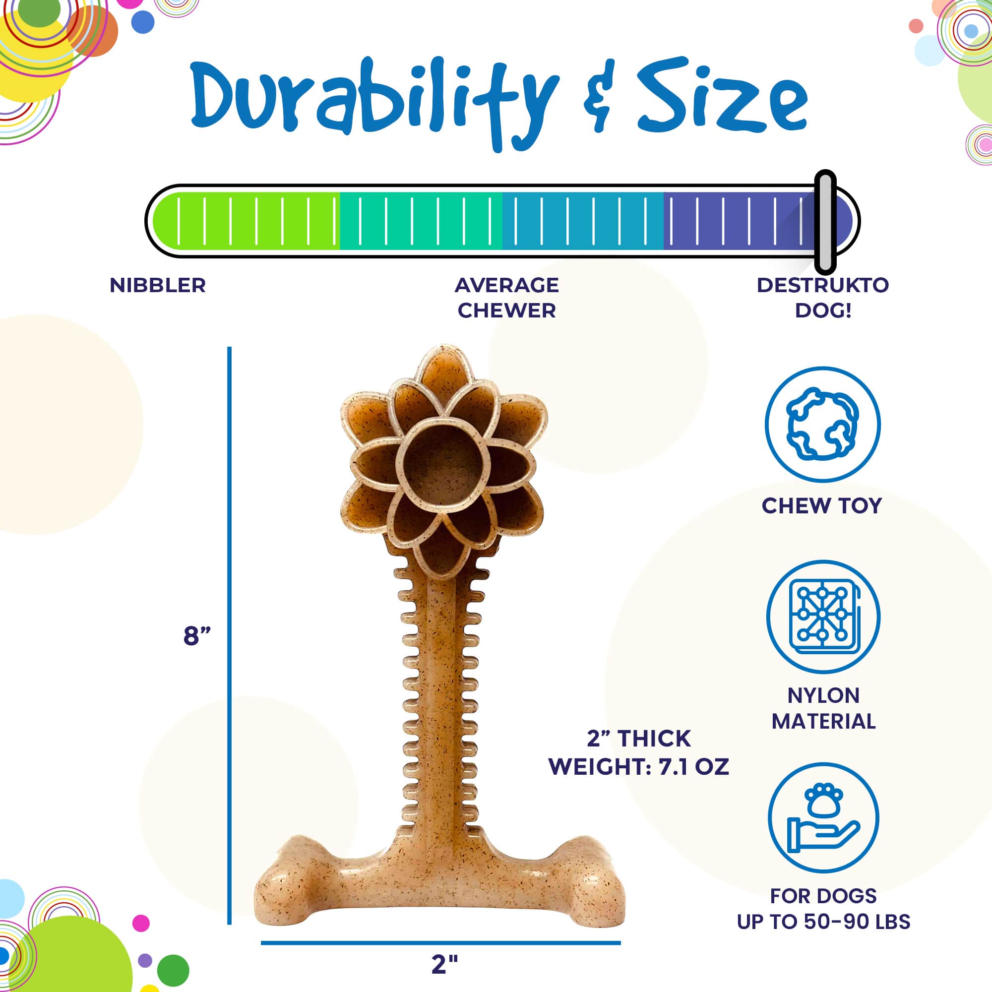 Honey Bone Dental Flower Tower | SodaPup