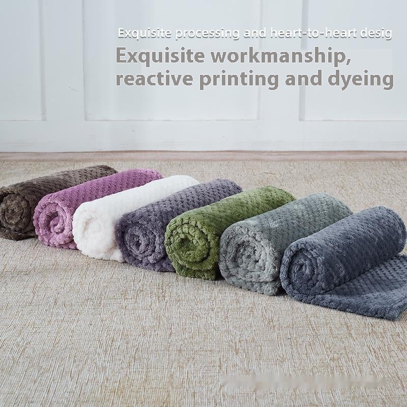 Summer Coral Fleece Blanket For Dogs