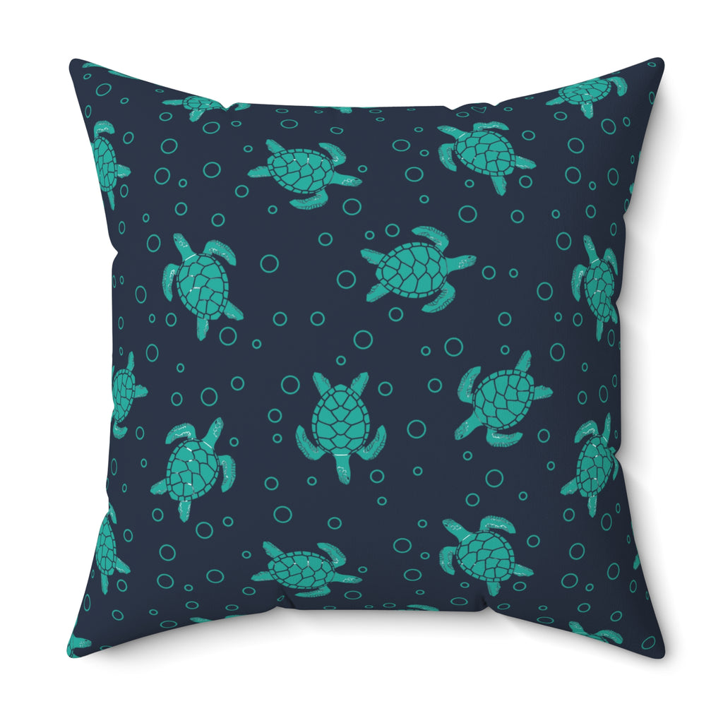 Sea Turtle Pattern Pillow | Throw Pillow