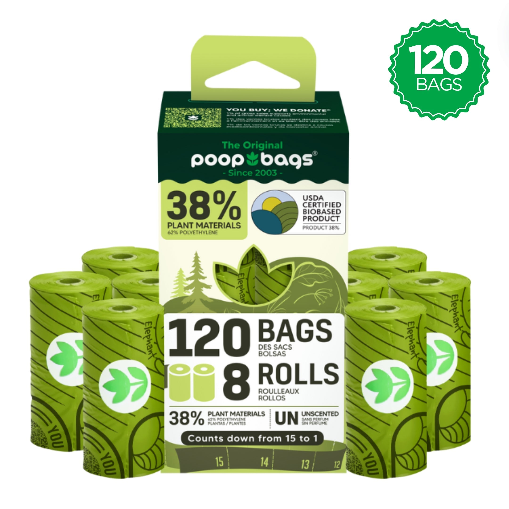 Countdown Rolls® Unscented Poop Bags
