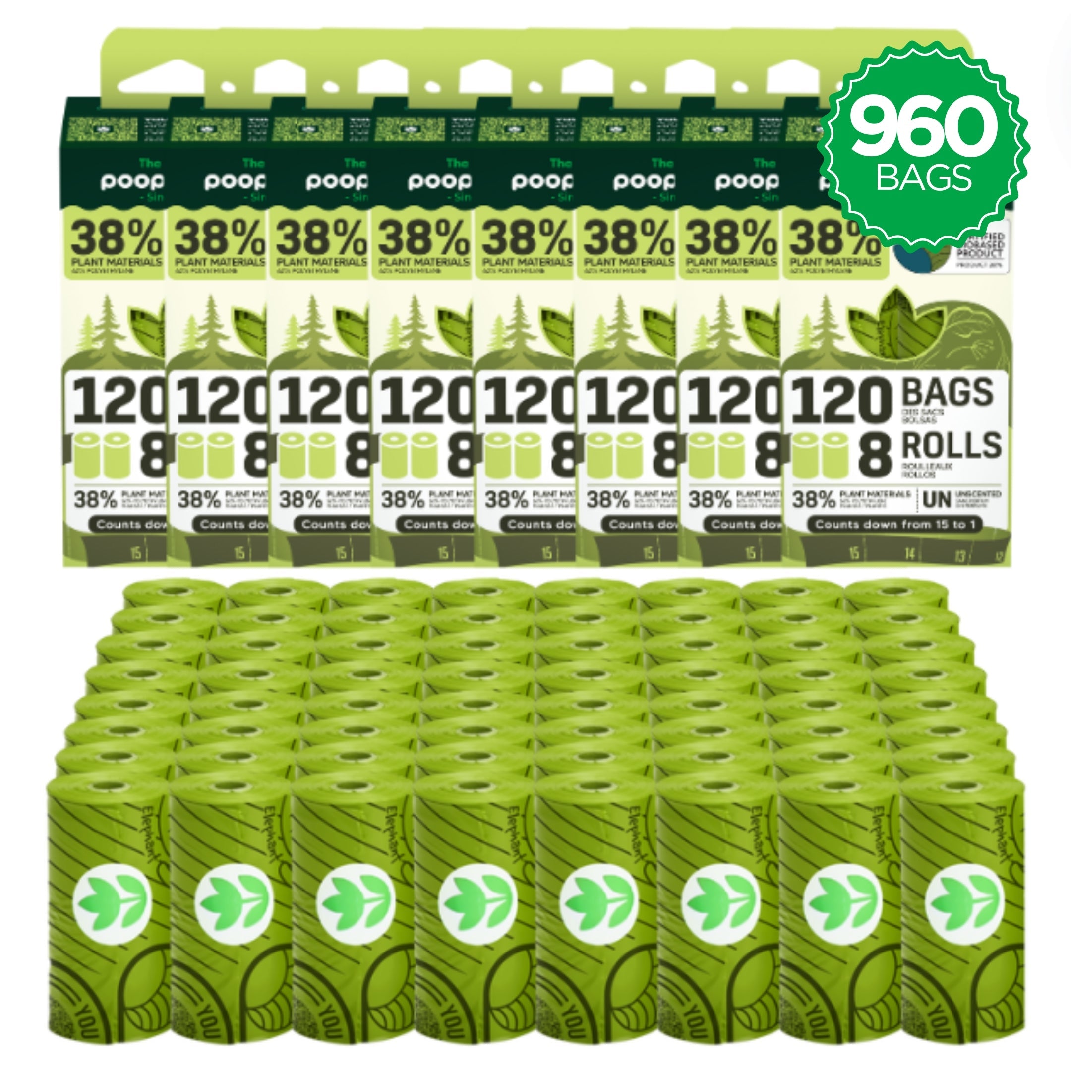 Countdown Rolls® Unscented Poop Bags