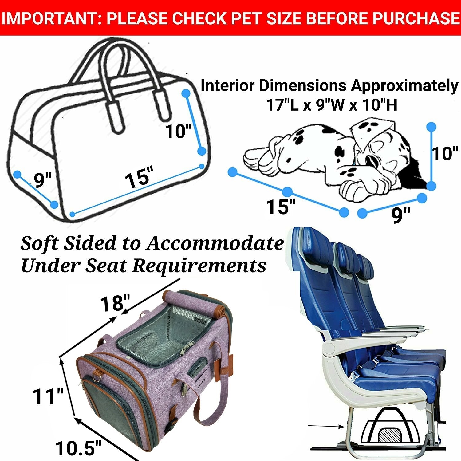 Mr. Peanut's Gold Series Airline Pet Carrier