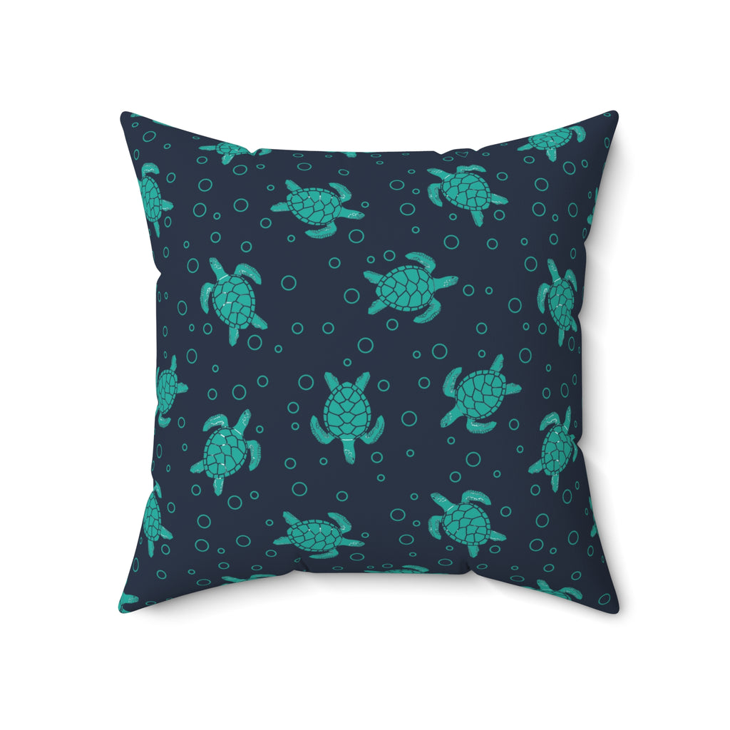Sea Turtle Pattern Pillow | Throw Pillow