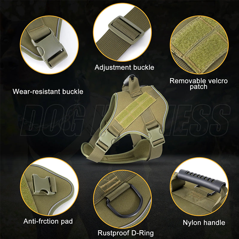 Tactical dog vest: for large dogs