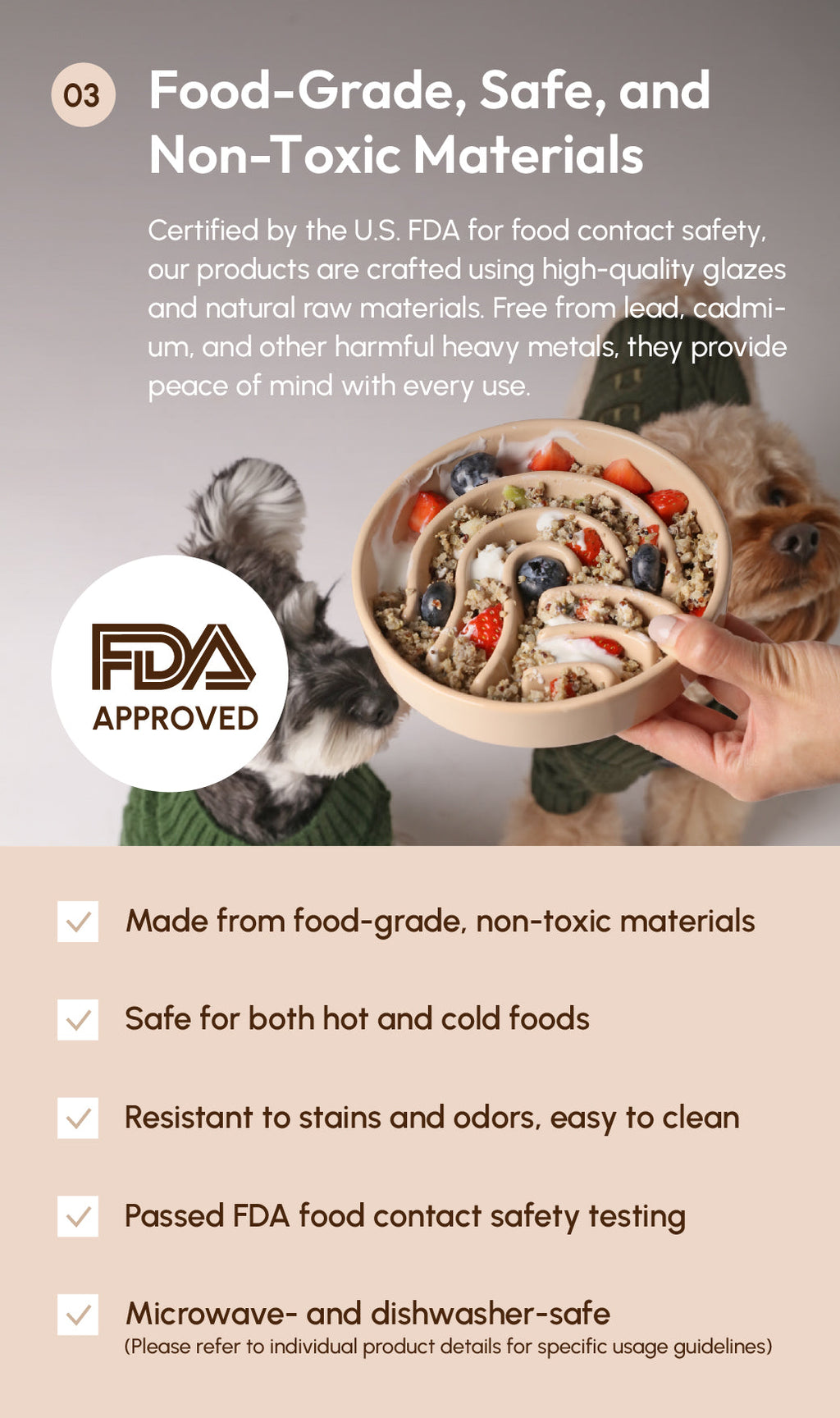[Wave] Slow Feeder Dog Bowls