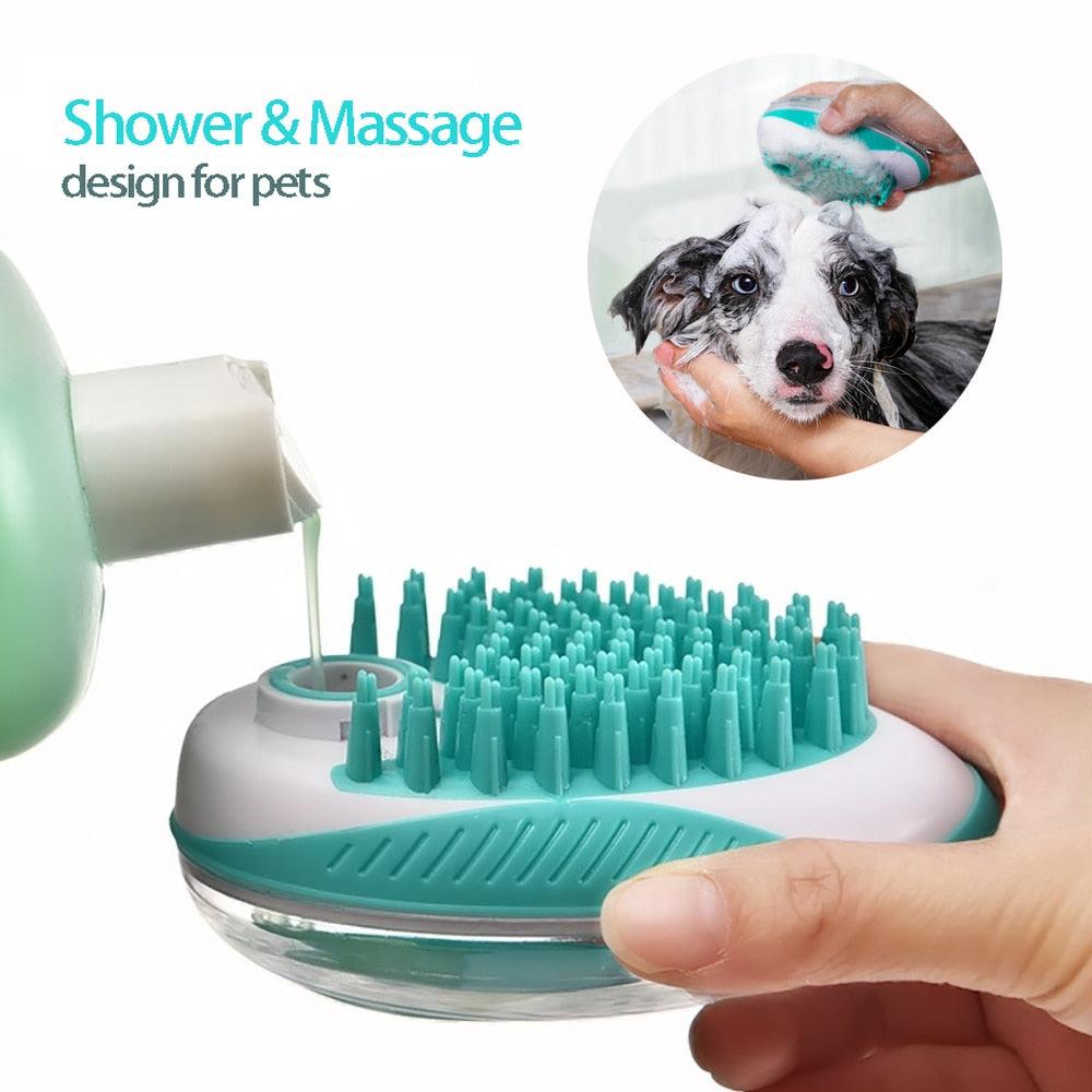 Dog Bath Brush 2-in-1 Shower Tool