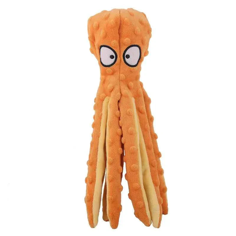 No-Stuffing Crinkle Octopus Dog Toy