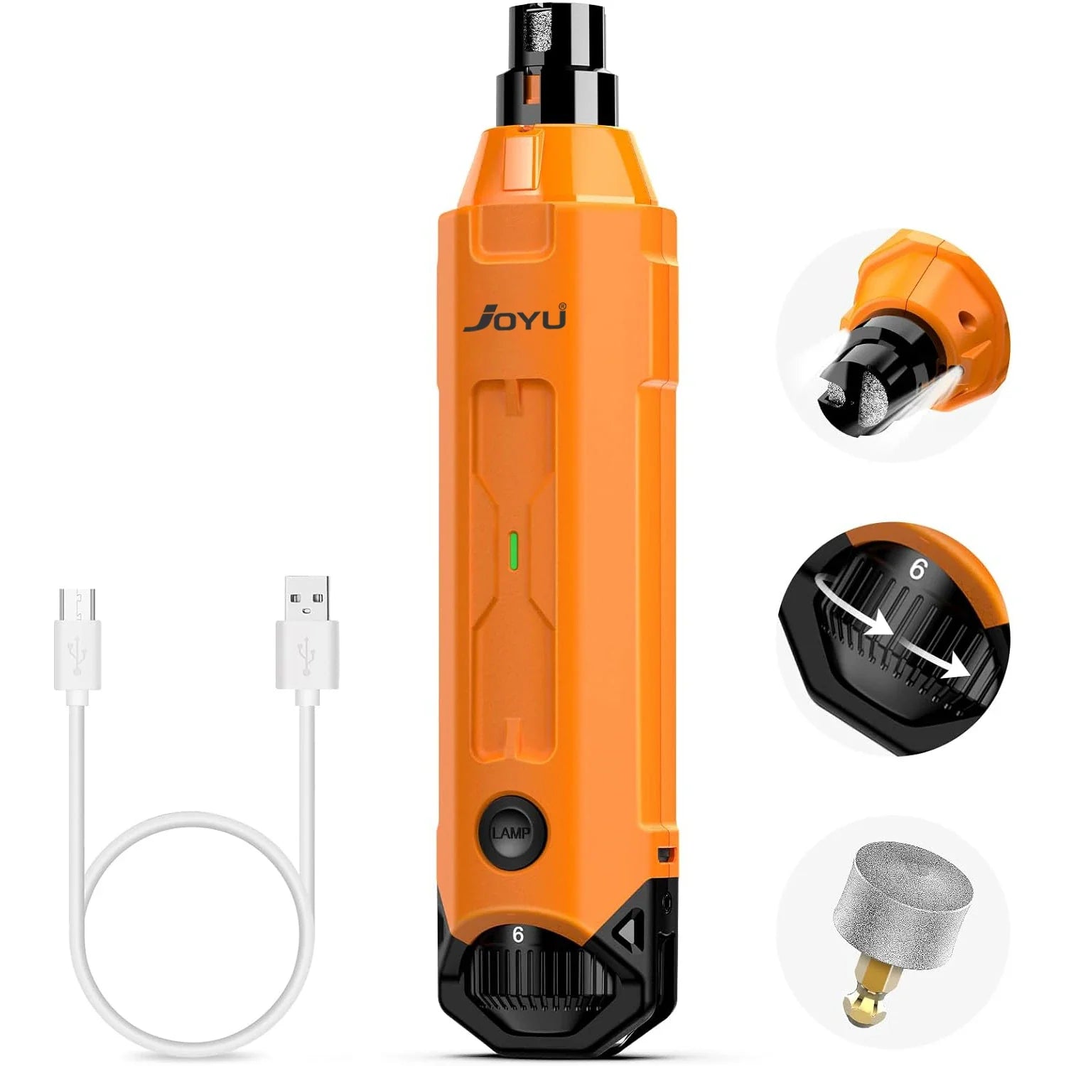 6-Speed Rechargeable Dog Nail Grinder