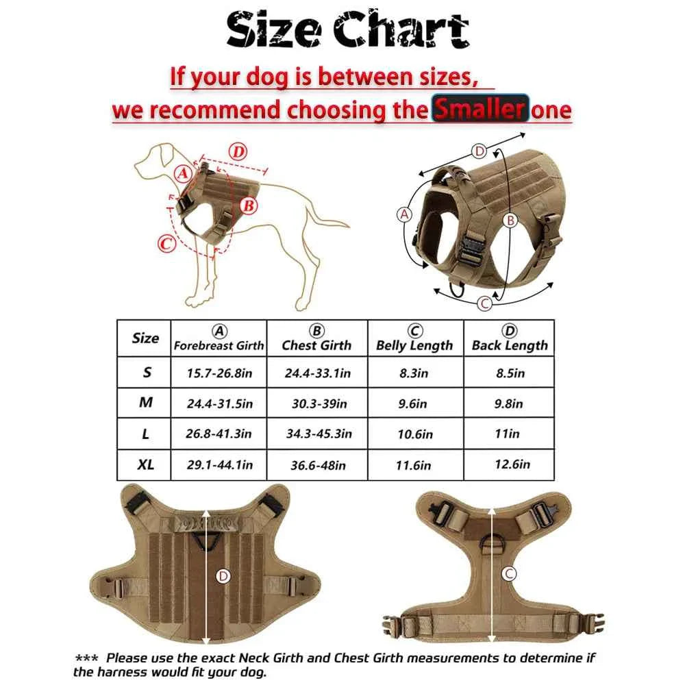 Heavy Duty No Pull Dog Harness and Leash Set