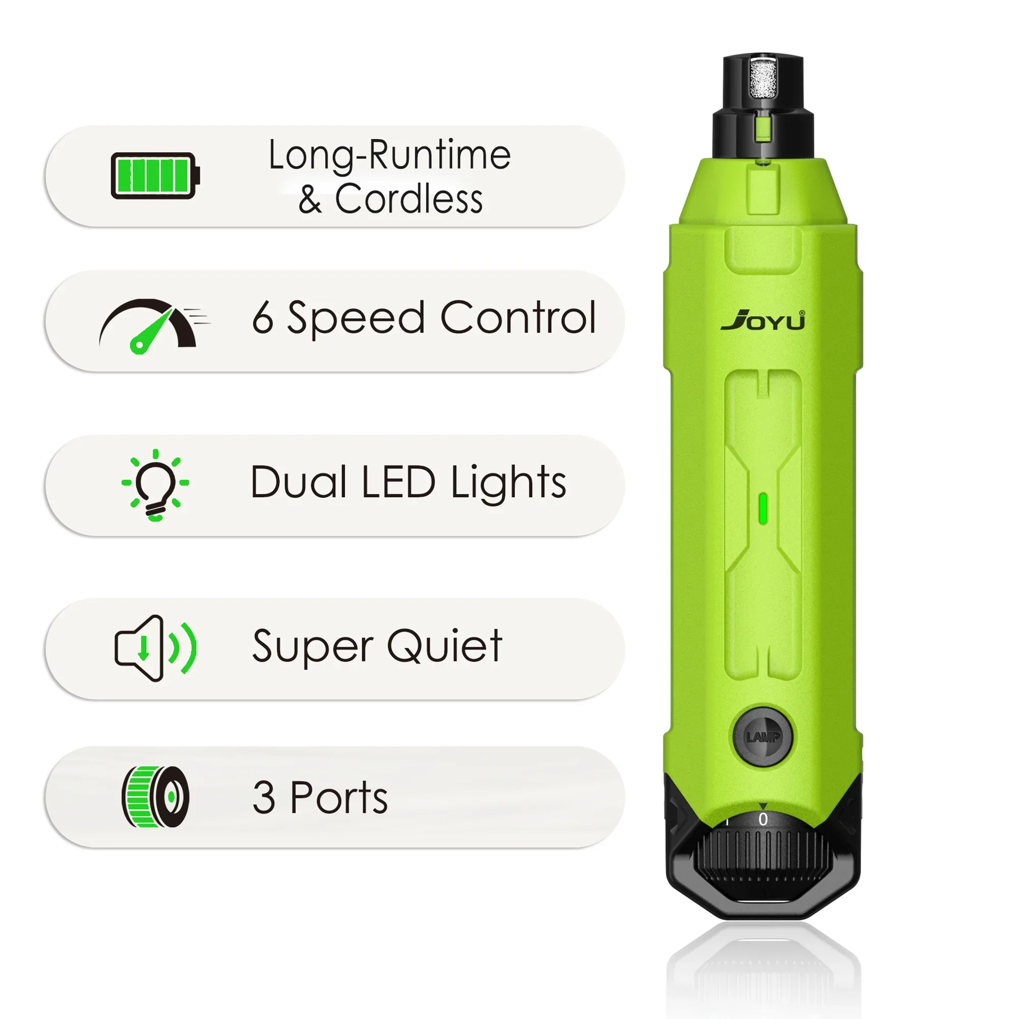 6-Speed Rechargeable Dog Nail Grinder