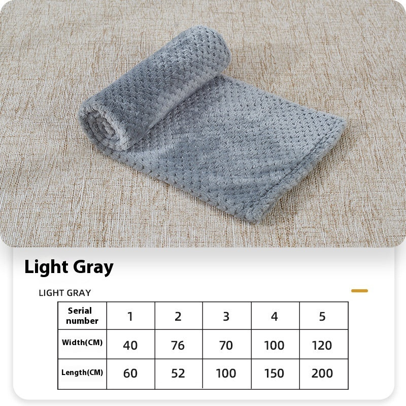 Summer Coral Fleece Blanket For Dogs