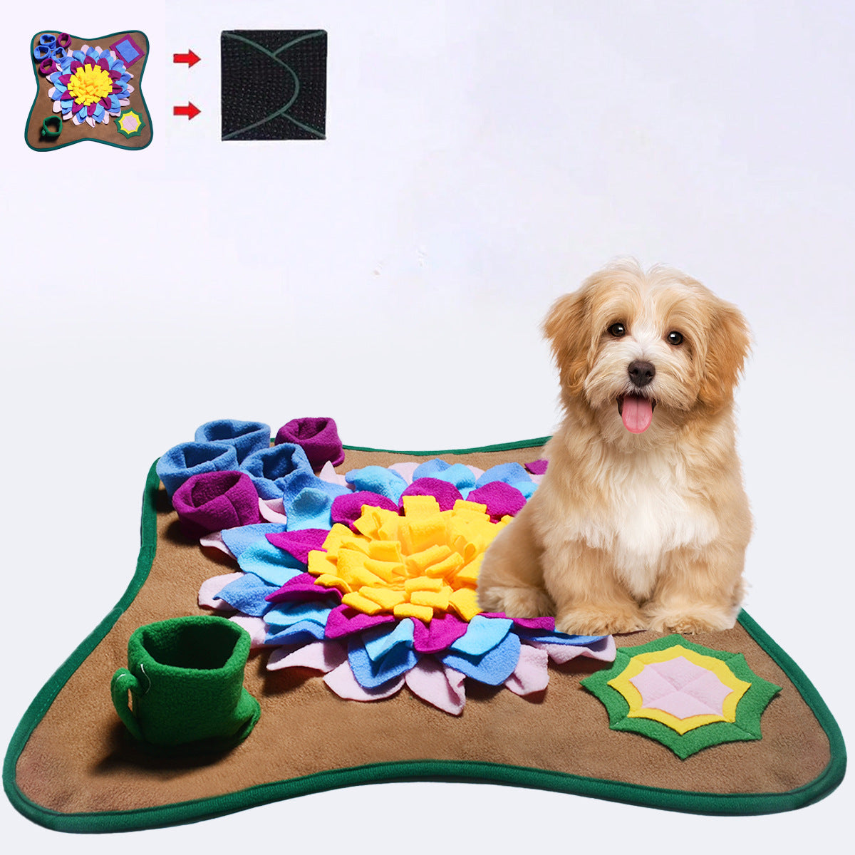 Dog Puzzle - Food Hiding Blanket