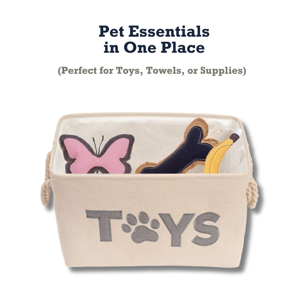 Country Living Dog Toy Storage Bin