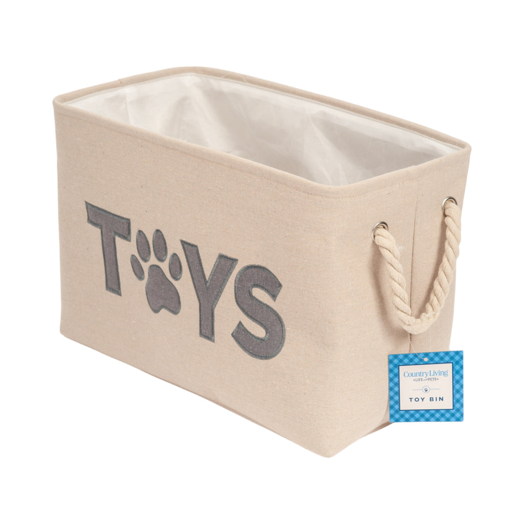 Country Living Dog Toy Storage Bin