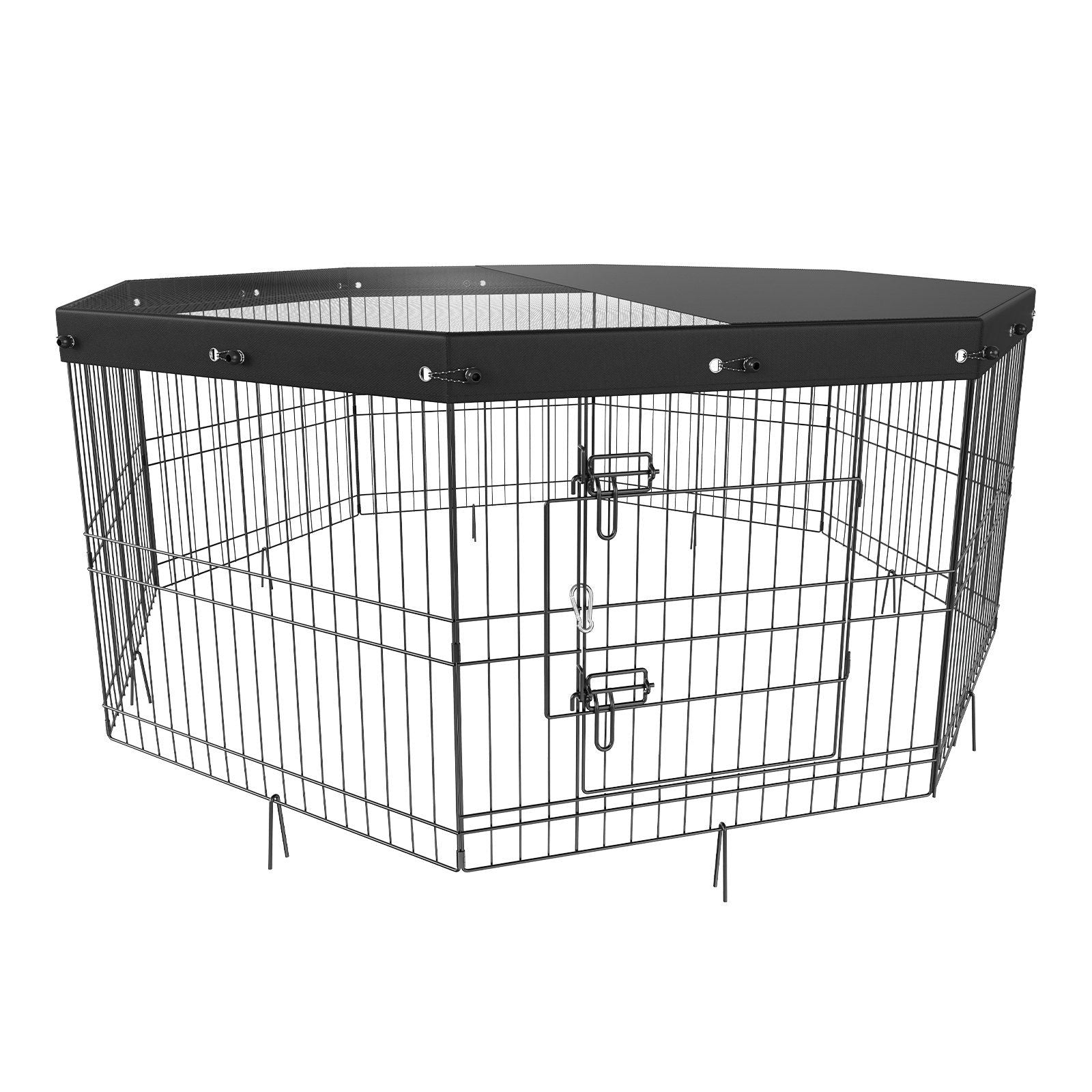 Dog Playpen, 8 Panels Metal Dog Exercise Pen