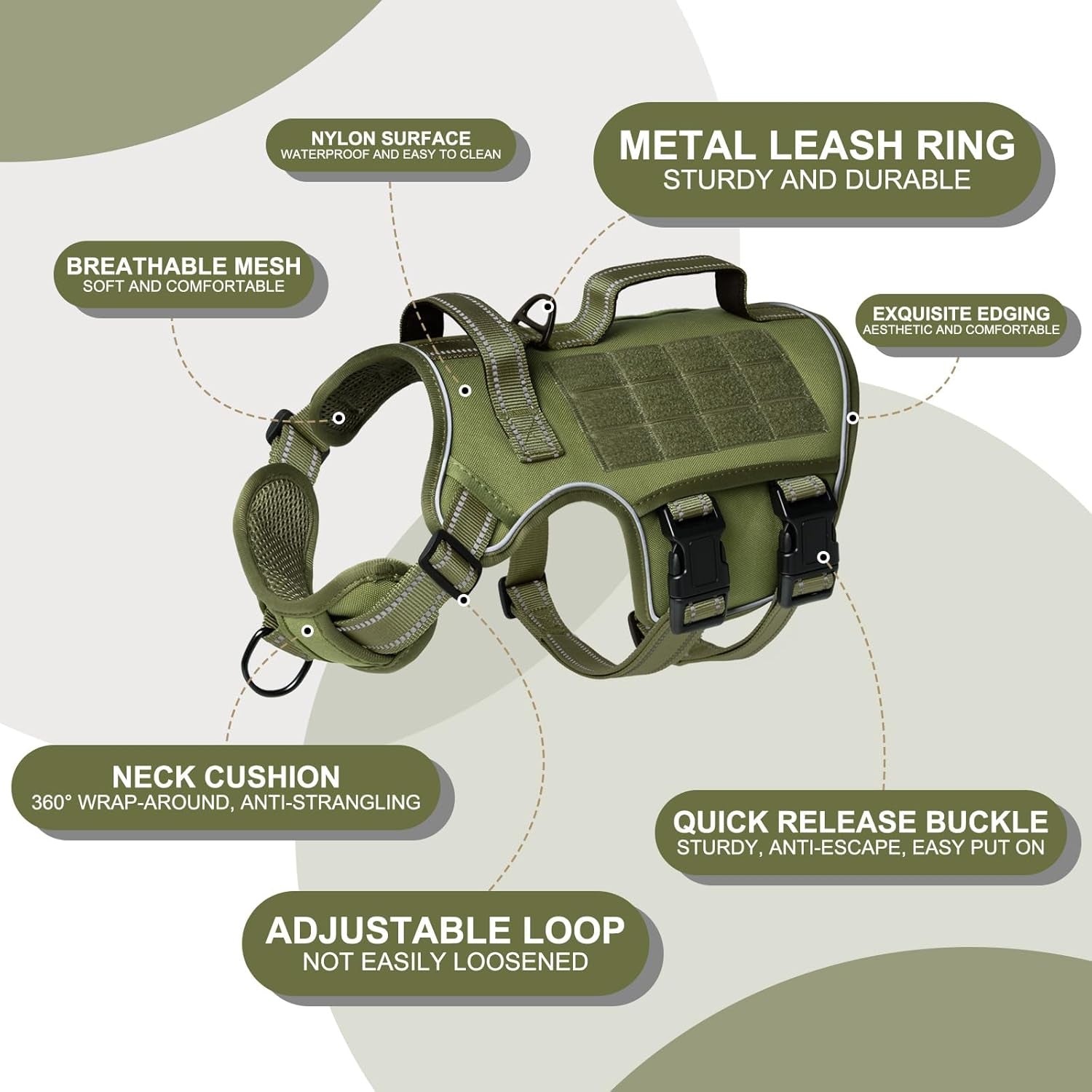 No Pull Tactical Dog Harness