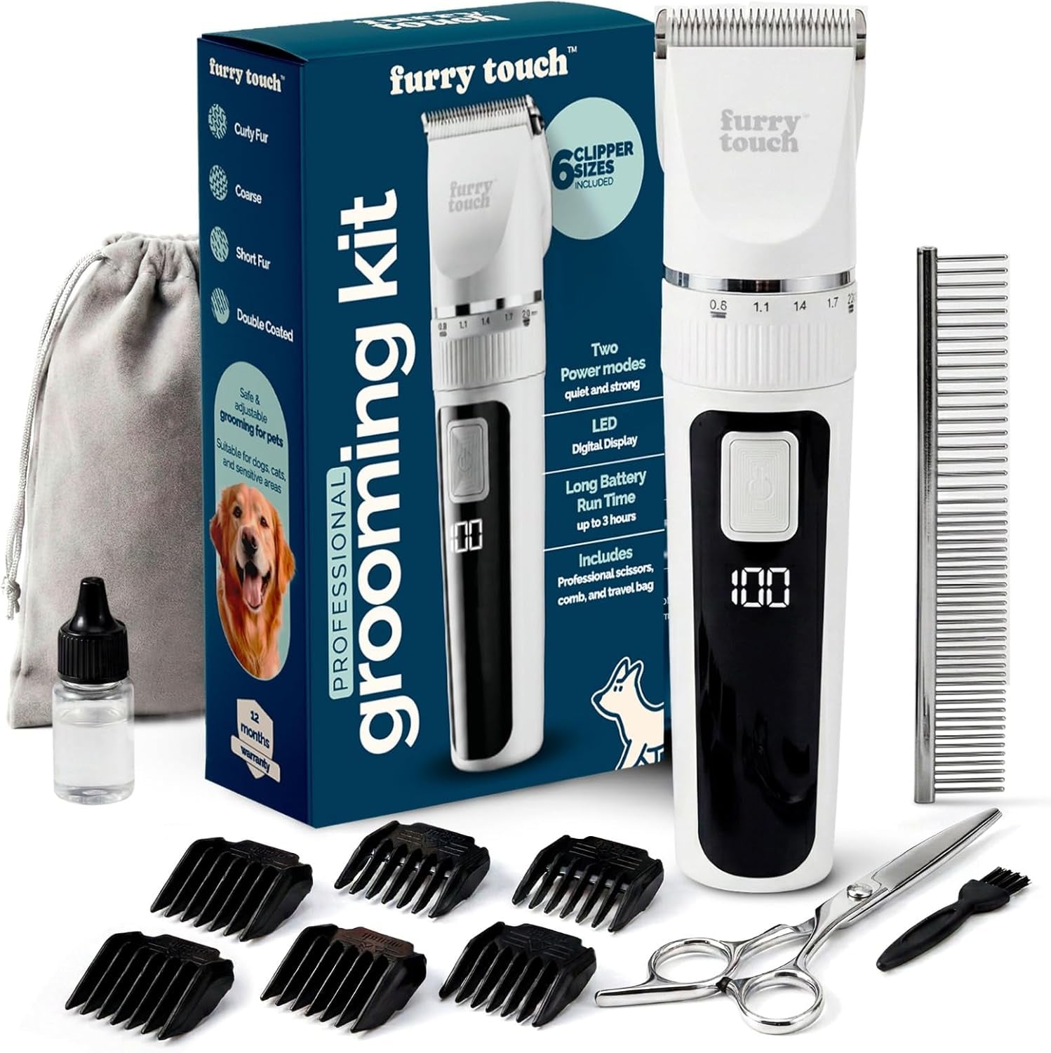 Dog Grooming Kit Cordless Clippers