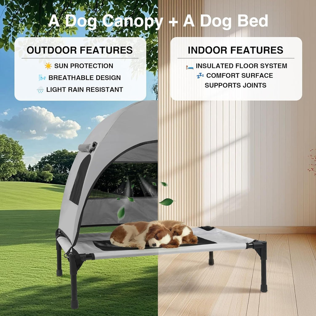 Elevated Outdoor Dog Bed, Cot and Camping Tent