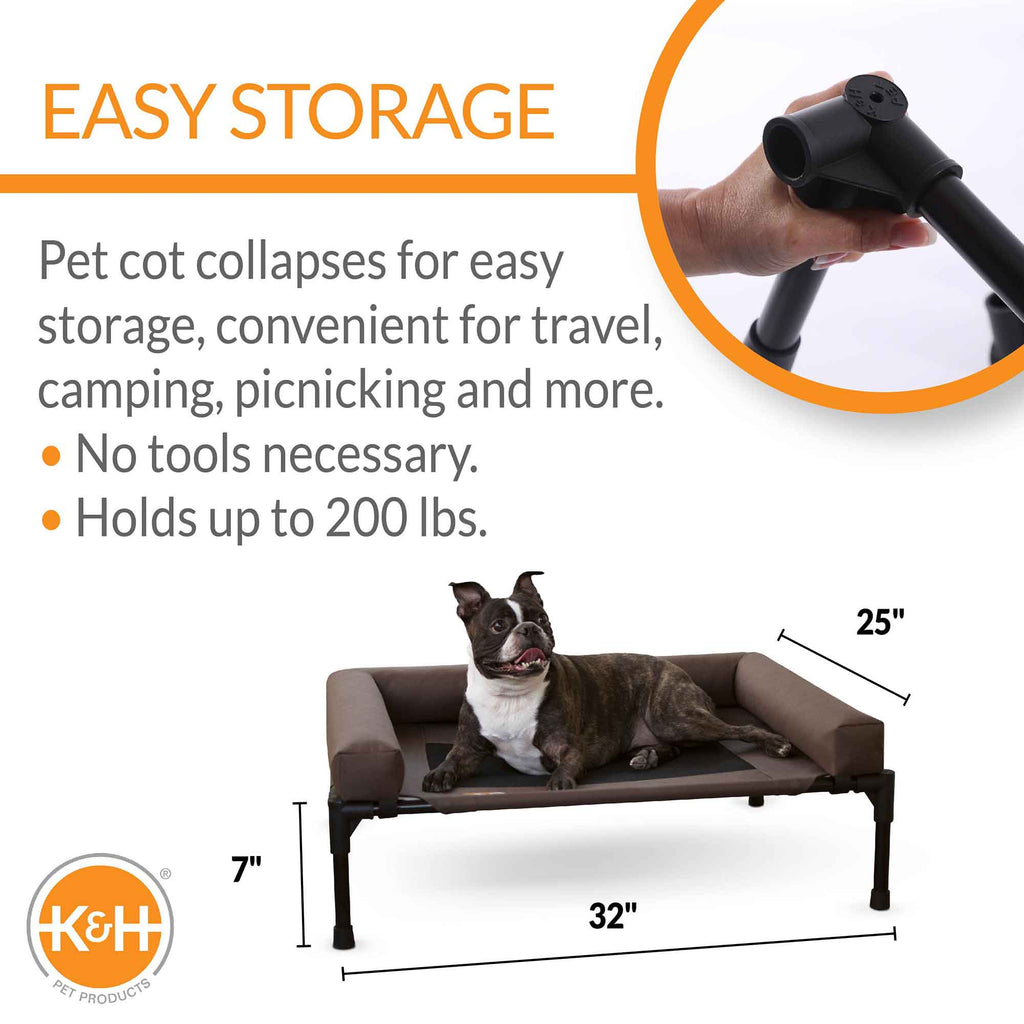 K&H Pet Products Original Bolster Pet Cot