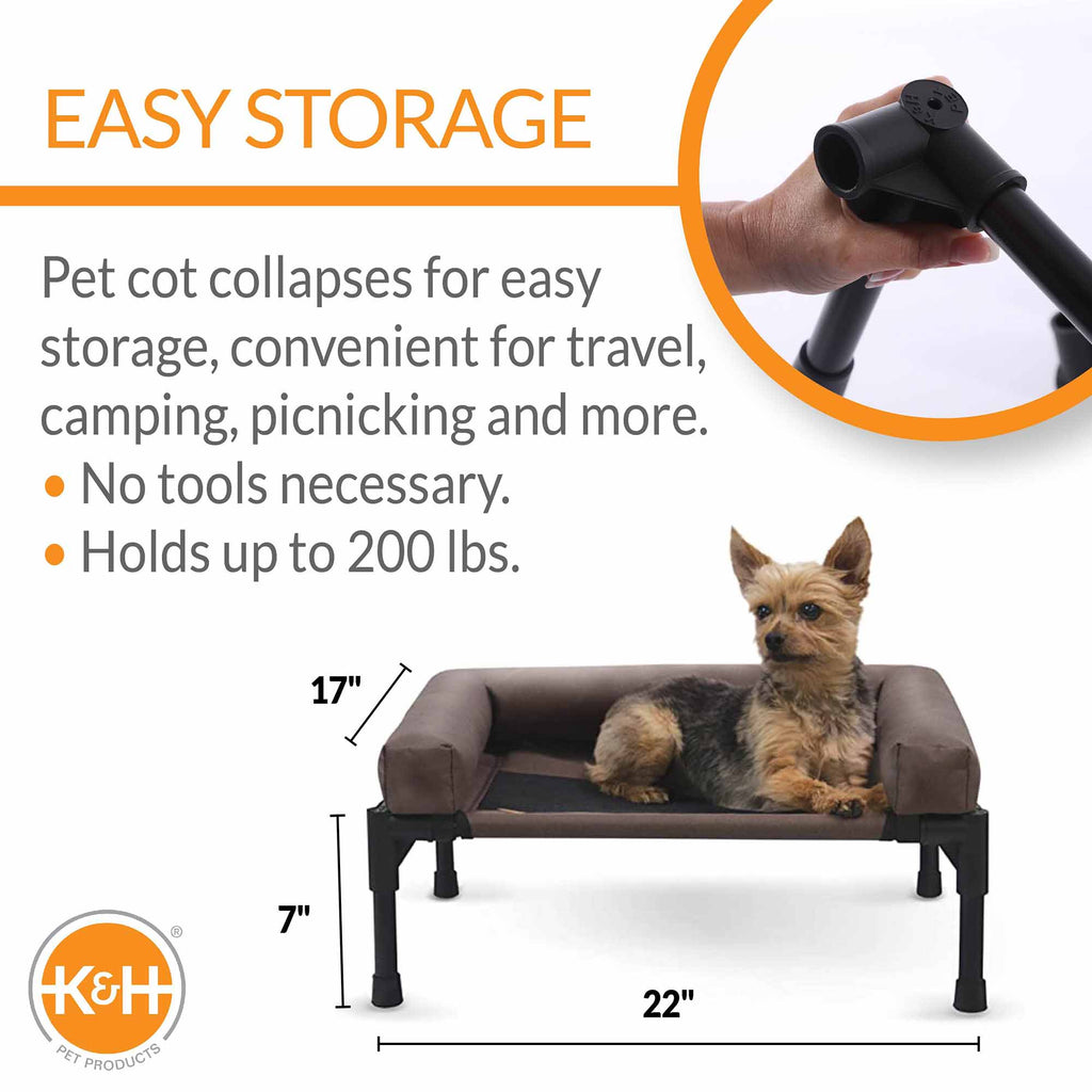K&H Pet Products Original Bolster Pet Cot