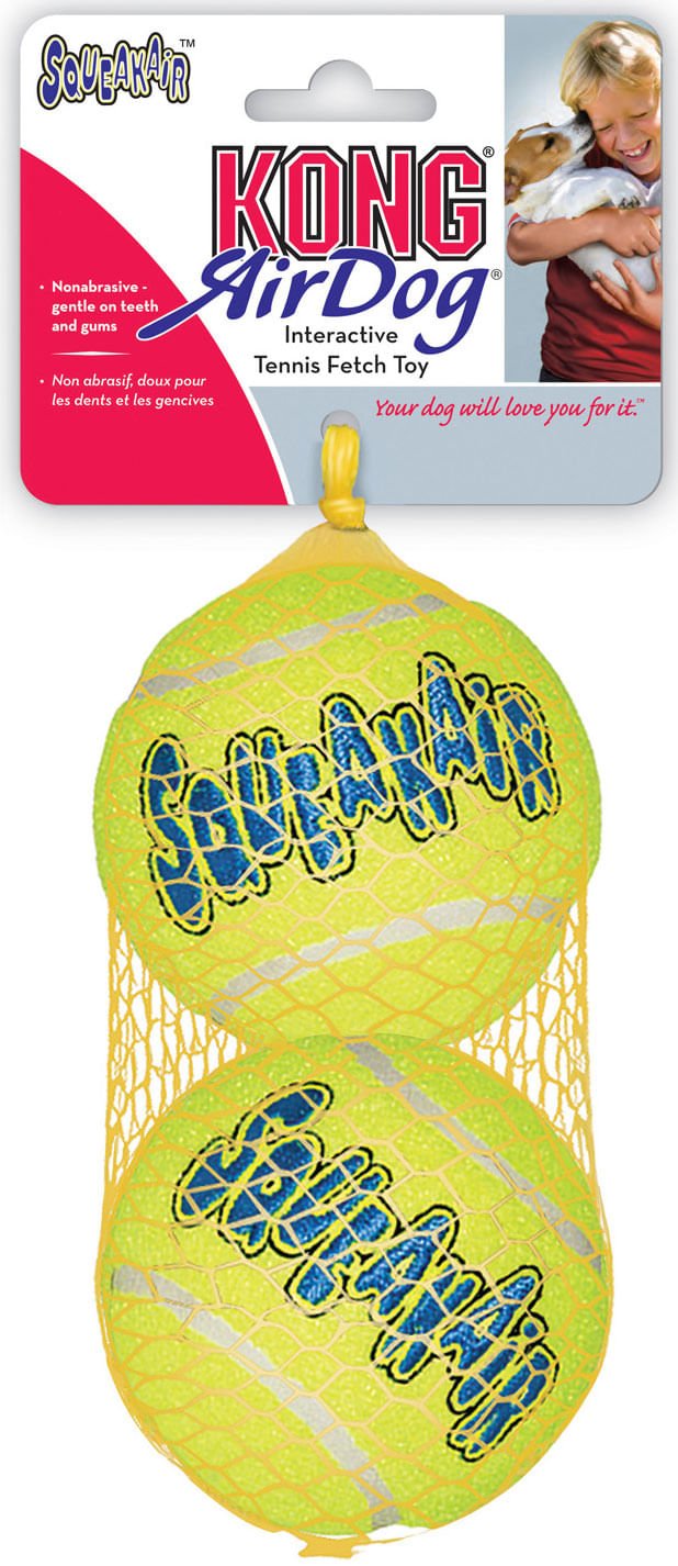 KONG SqueakAir® Ball – Squeaker Tennis Ball