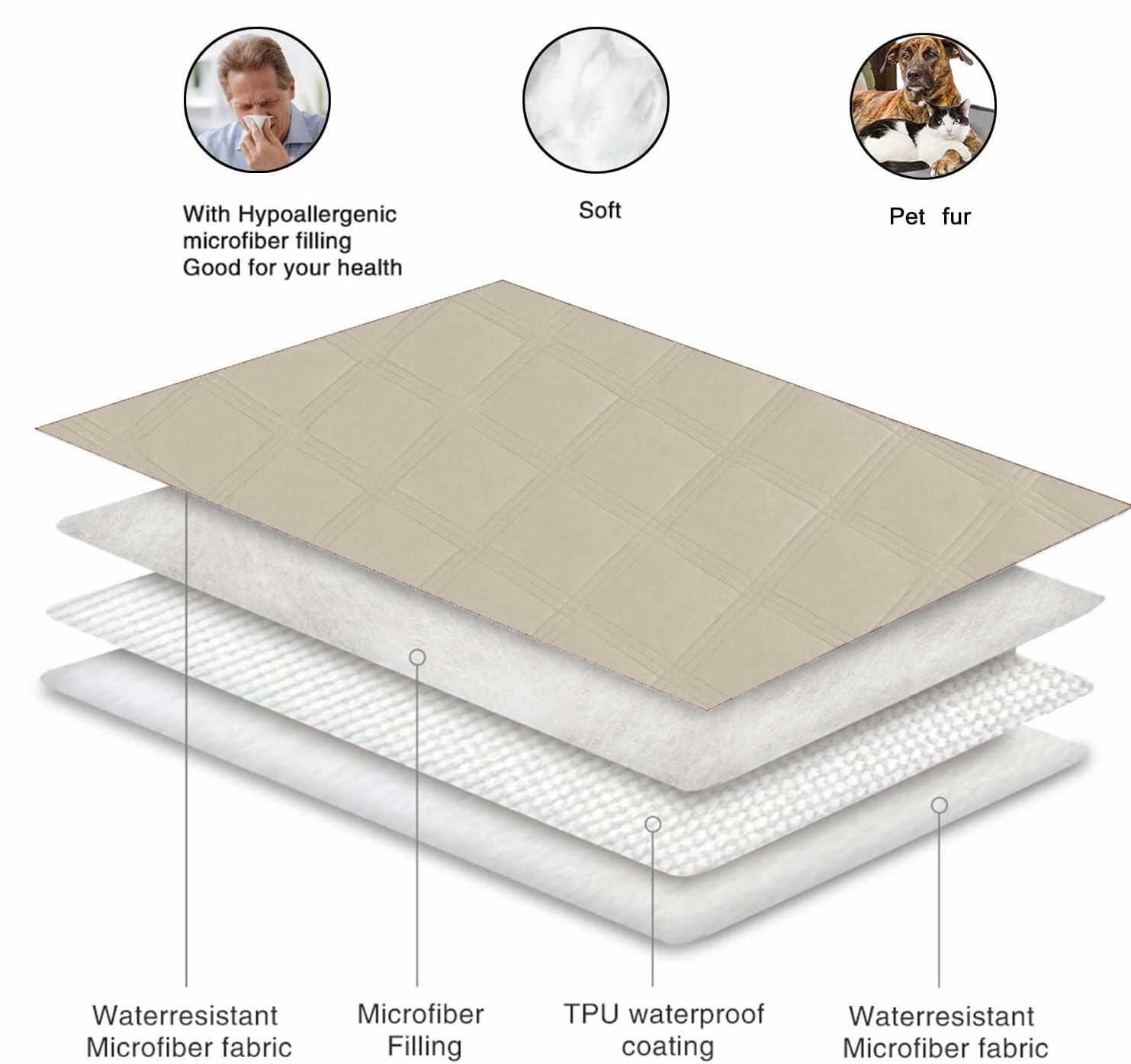 Waterproof Blanket 30x70 Brown Khaki