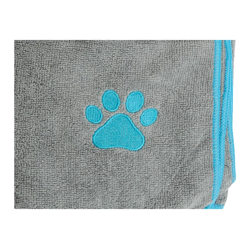 Country Living Gray Dog Bath Towel